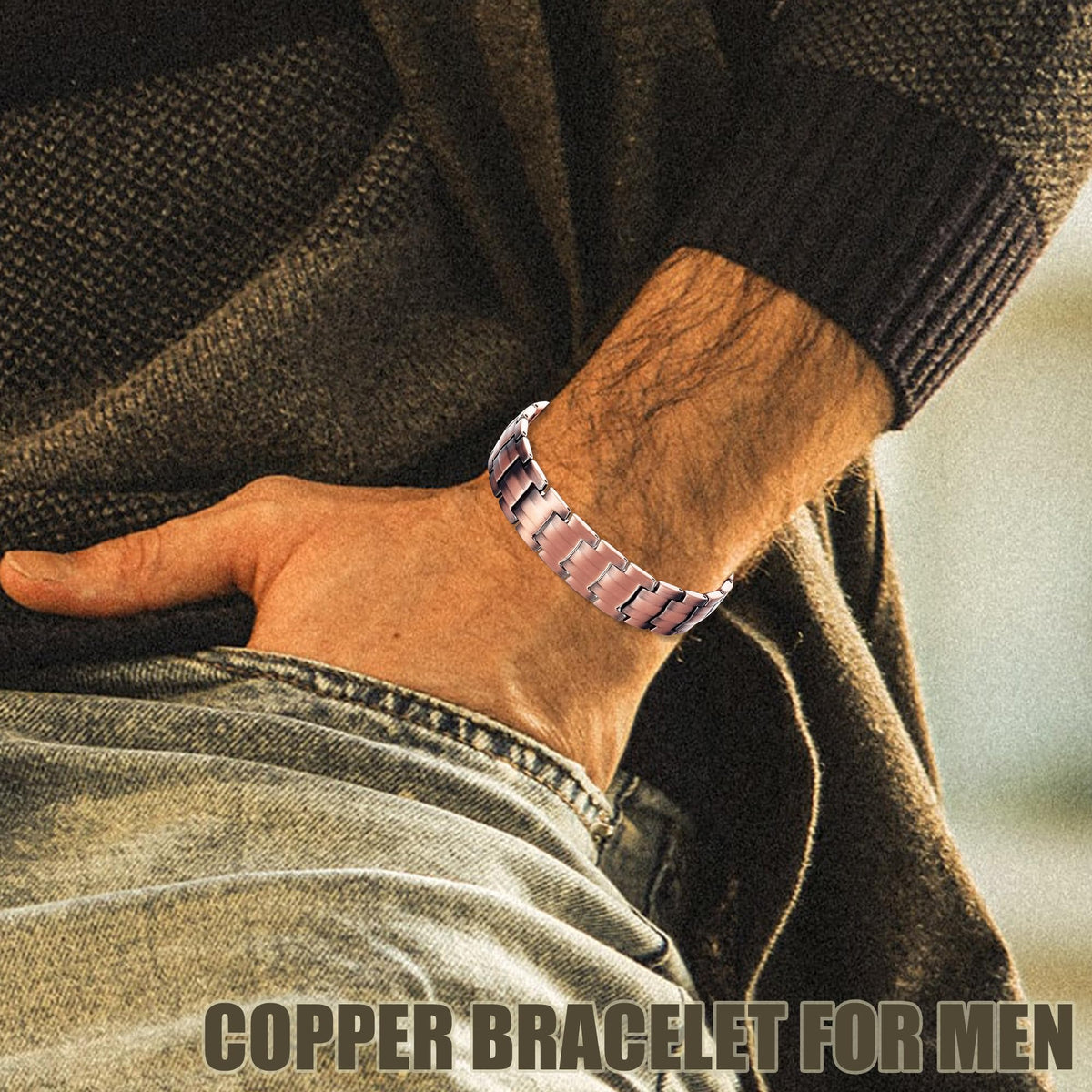 MagVIVACE Copper Bracelet for Men, Magnetic Bracelet with 3500 Gauss Magnets MagVIVACEBuy Supplements Australia