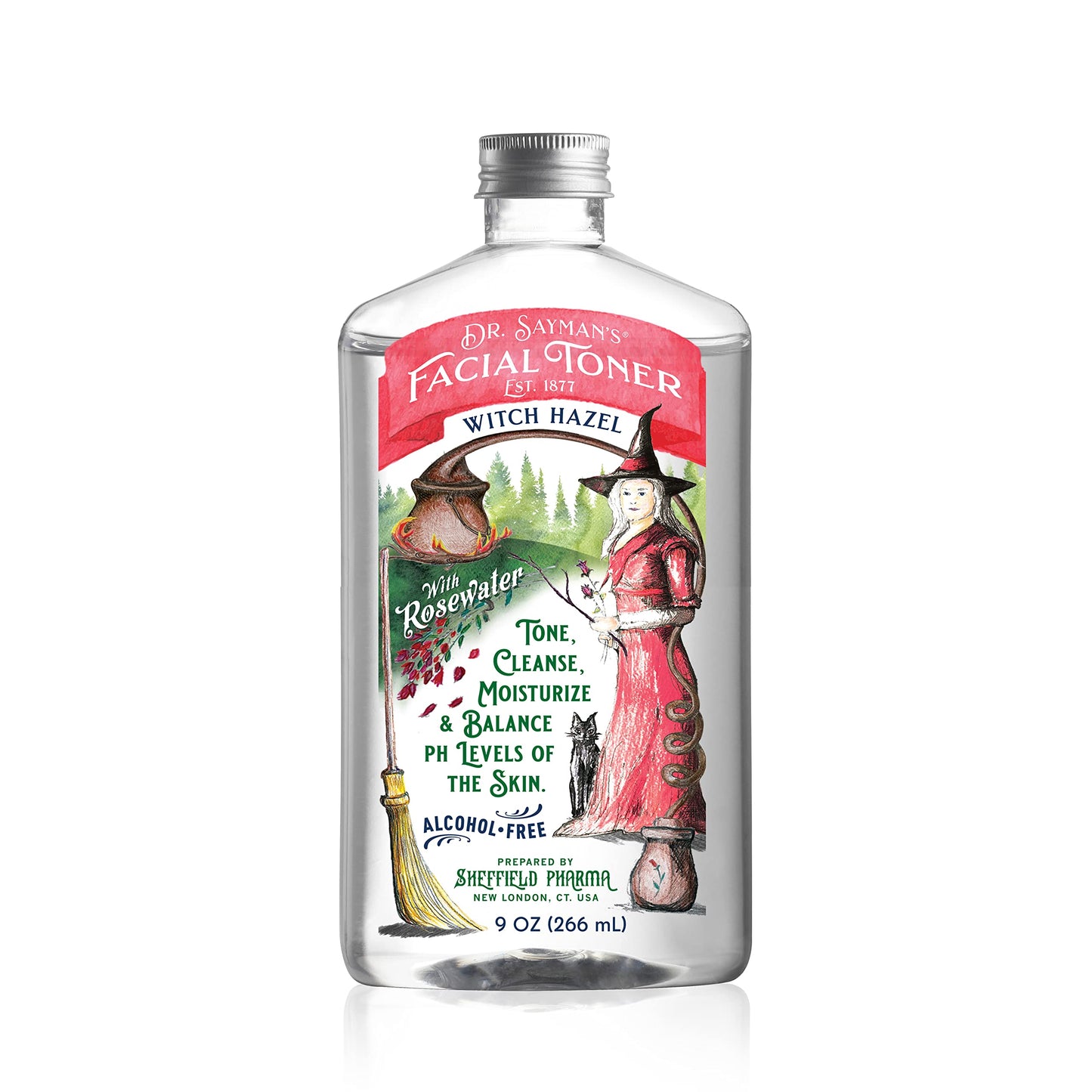 Dr. Saymans Alcohol-Free Facial Toner with Witch Hazel, Rosewater & Rice Protein, Removes Impurities & Hydrates Your Face, 9 oz Sayman Salve buy supplements Au