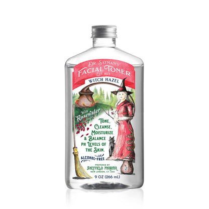 Dr. Saymans Alcohol-Free Facial Toner with Witch Hazel, Rosewater & Rice Protein, Removes Impurities & Hydrates Your Face, 9 oz Sayman Salve buy supplements Au