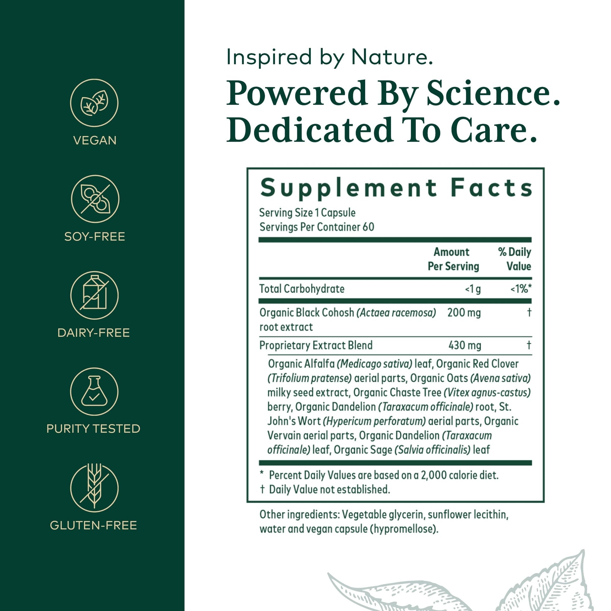 GAIA HERBS PRO Female Support Formula - Supports Healthy PMS & Menopause Fluctuations with Alfalfa Leaf, Black Cohosh Root Extract, Dandelion Root & More* - Vegan - 60 Liquid Phyto-Caps (60 Servings) Gaia Herbs PROBuy Supplements Australia