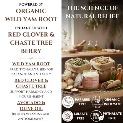 Seraphime Wild Yam Cream for Hormone Balance - Gift for Mom - Menopause and PMS Support for Women - Wild Yam Balancing Cream - Hot Flashes, Night Sweats, Mood Swings, Low Energy - Lavender 4oz SeraphimeBuy Supplements Australia