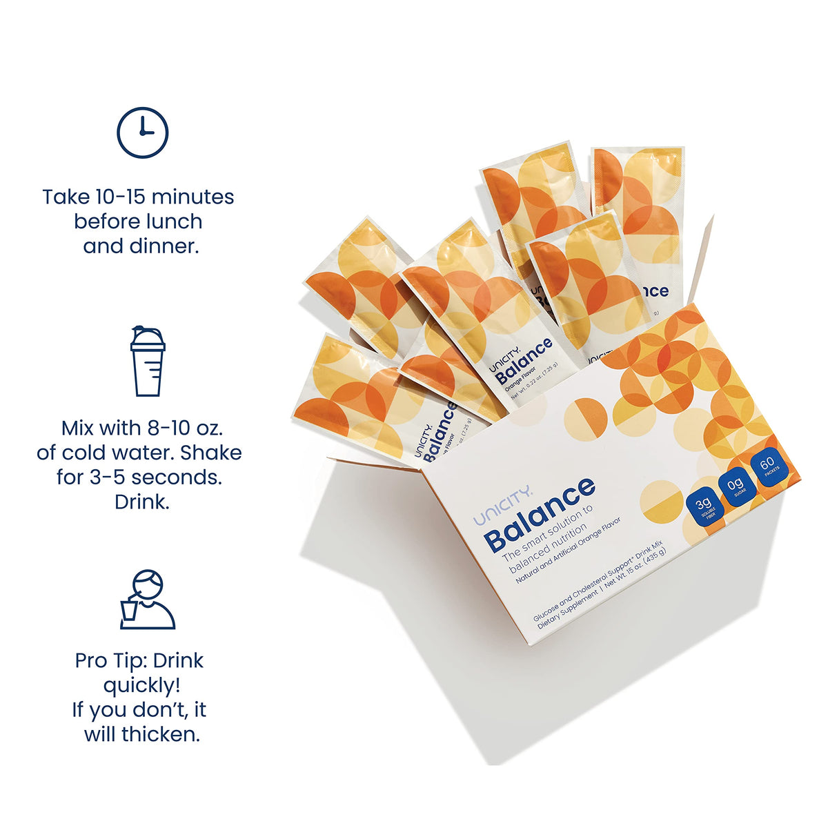 UNICITY BALANCE ORANGE - Stay Full Longer by Slowing Carbohydrate Absorption UnicityBuy Supplements Australia
