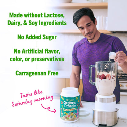 Orgain Organic Vegan Protein Powder, Fruity Cereal - 21g Plant Based Protein, Gluten Free OrgainBuy Supplements Australia