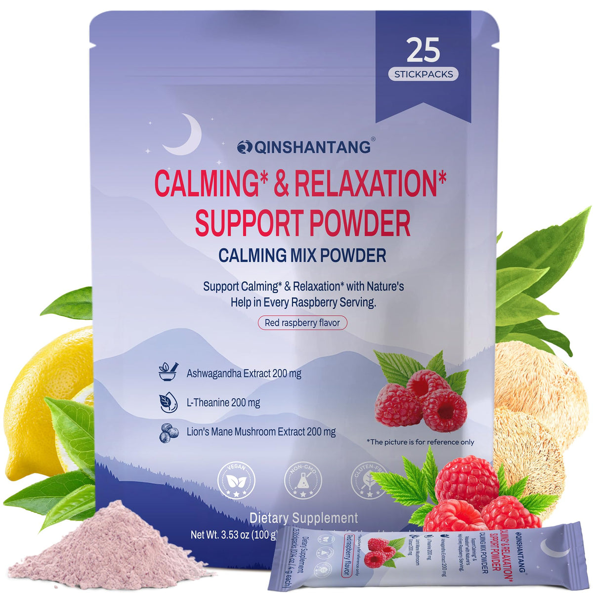 Super Cortisol Drink – Calm Magnesium Powder, L-Theanine, Lion’s Mane & Ashwagandha | Relaxation, Focus & Stress Balance for Women | Sugar-Free, On-The-Go | Red Raspberry Flavor, 25 Servings QIN SHAN TANGBuy Supplements Australia