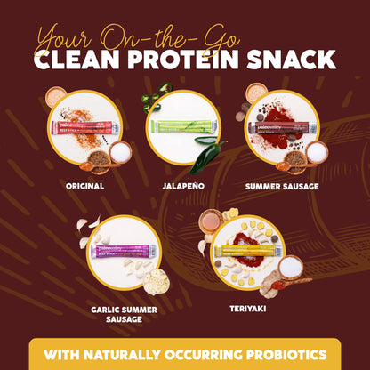 Paleovalley 100% Grass Fed Summer Sausage Beef Sticks - Delicious Gluten Free Beef Snack - High Protein Keto Friendly PaleovalleyBuy Supplements Australia
