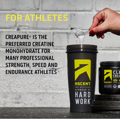 Ascent Clean Creatine Monohydrate Powder - 5G Per Serving, Creapure Creatine Supple AscentBuy Supplements Australia