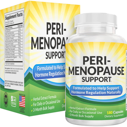 Perimenopause Support (3-Month) Supplement Blend | Women's Health & Hormone Support with 11 Herbs & Extracts | Female Hormonal Balance Supplements | 90-Day Bulk Supply | 180 Capsules Elevate Recovery SupplementsBuy Supplements Australia