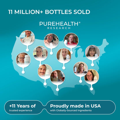 PUREHEALTH Research Improbiome - Prebiotic Fiber - Natural Support for Healthy Gut Prebiotics - Digestive Nutritional Supplements - with Jerusalem Artichoke,