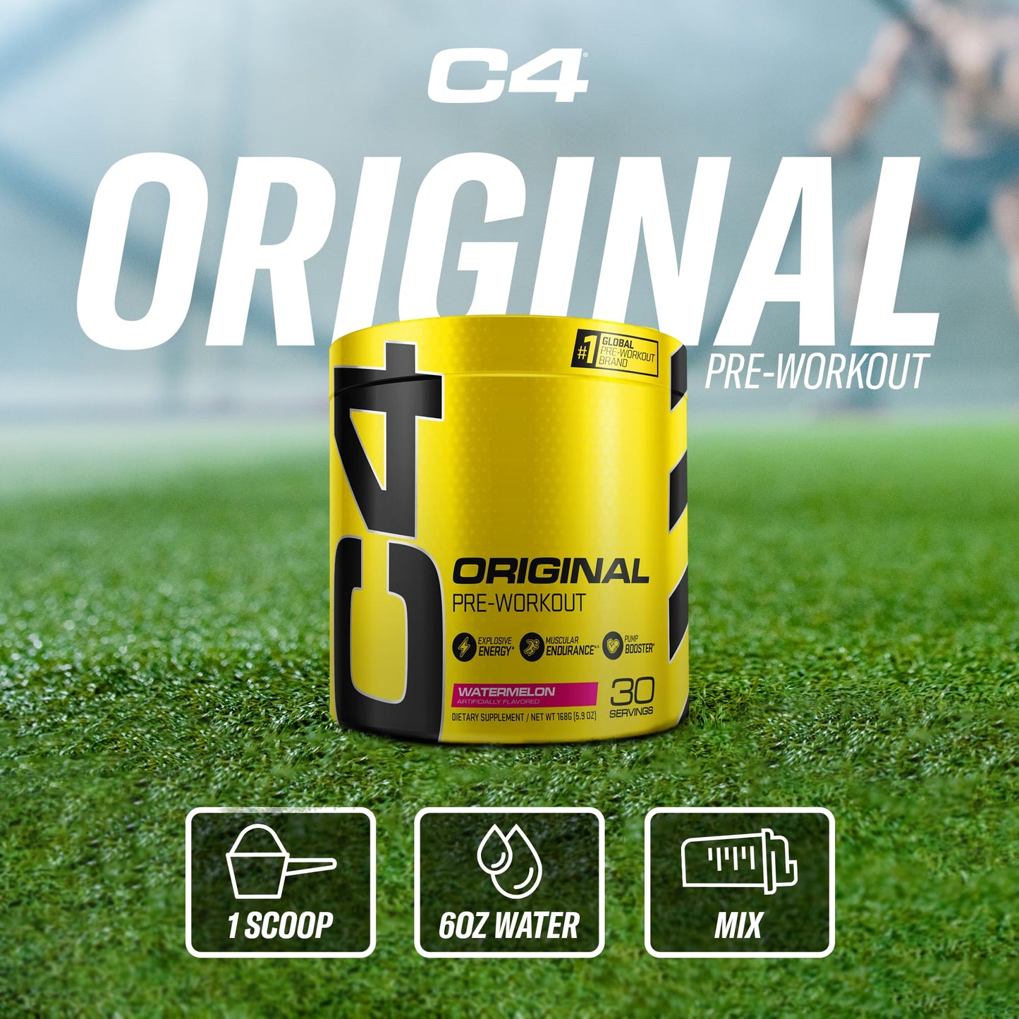 Cellucor C4 Original Pre Workout Powder Watermelon Sugar Free Preworkout Energy CellucorBuy Supplements Australia