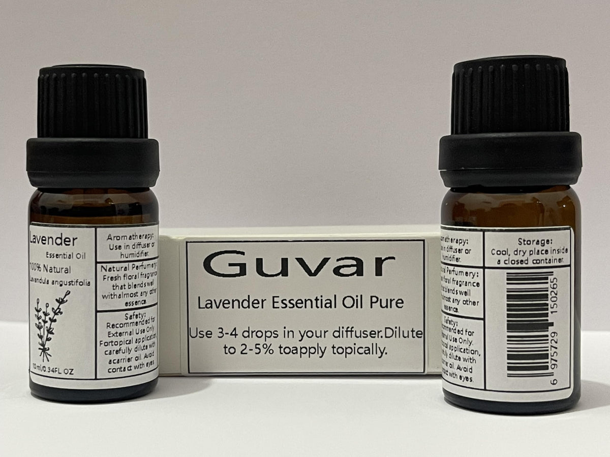Guvar Lavender Essential Oil Pure for Diffuser for Aromatherapy and Home 100% Pure Natural Extraction GuvarBuy Supplements Australia