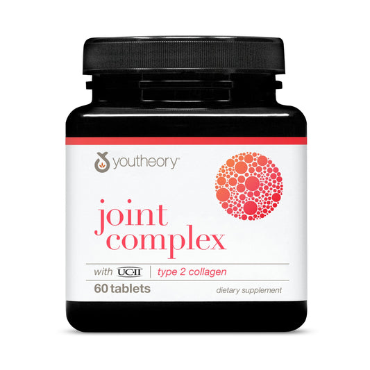 Youtheory Joint Complex with UC-II Collagen - Type 2 Collagen Peptides for Joint Support* - with Boswellia, Ginger & Turmeric - Supports Anti-Aging* - 60 Count (30-Day Supply) YoutheoryBuy Supplements Australia