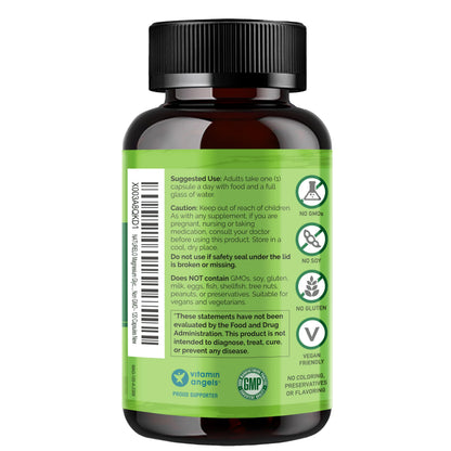 NATURELO Magnesium Glycinate Chelate Complex - 200 mg Magnesium with Organic Vegetables to Support Sleep, Calm, Muscle Cramp & Stress Relief - Gluten Free, Non GMO - 120 Capsules NATURELOBuy Supplements Australia