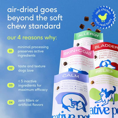 Native Pet Dog Allergy Chews - Dog Allergy Relief for Medium Breeds - Supports Seasonal Itch Relief, Healthy Immune Function & Reduces Sneezing - Colostrum, Spirulina, & Probiotics - 30 Days Supply Native PetBuy Supplements Australia