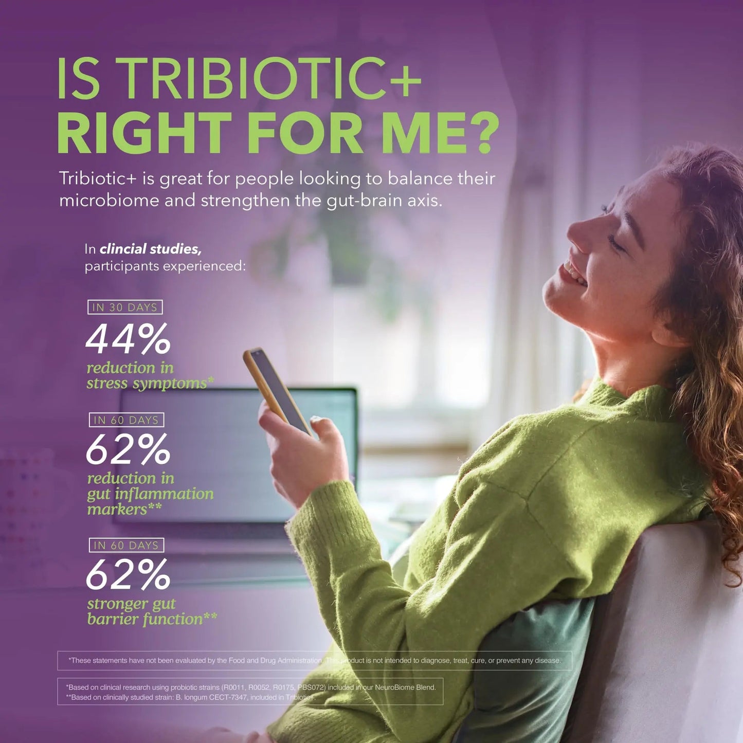BIOLIGENT Tribiotic+ Prebiotic, Probiotic and Postbiotic Supplement for Women & Men, Gut Health, Immune Support, Bloating Relief, Daily Microbiome and Digestive Support, 30 Capsules, 30 Day Supply BIOLIGENTBuy Supplements Australia