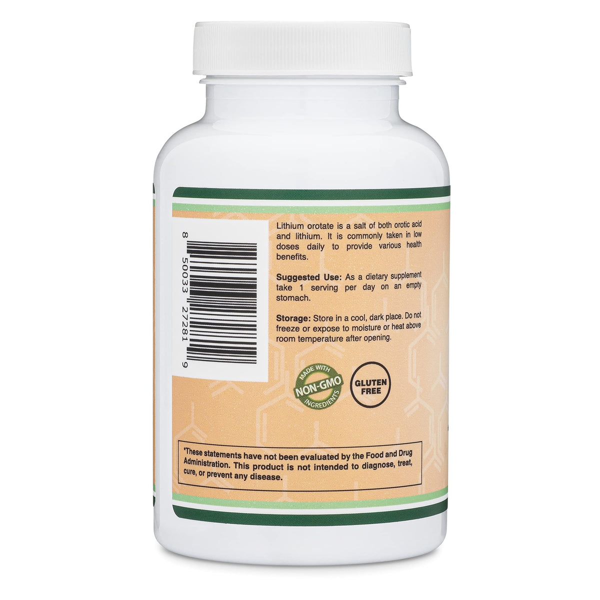 Lithium Orotate 5mg of Elemental Lithium for Cognition and Brain Health, 210 Capsules (Third Party Tested, Vegan Safe, Non-GMO) by Double Wood Supplements Double Wood SupplementsBuy Supplements Australia