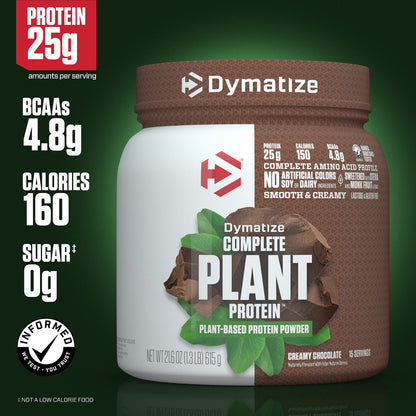 Dymatize Vegan Plant Protein, Creamy Chocolate, 25g Protein, 4.8g BCAAs, Complete DymatizeBuy Supplements Australia
