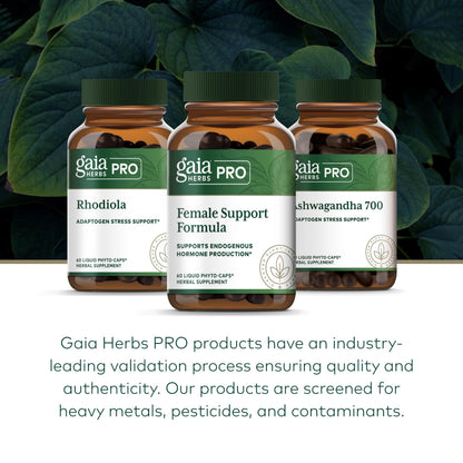 GAIA HERBS PRO Female Support Formula - Supports Healthy PMS & Menopause Fluctuations with Alfalfa Leaf, Black Cohosh Root Extract, Dandelion Root & More* - Vegan - 60 Liquid Phyto-Caps (60 Servings) Gaia Herbs PROBuy Supplements Australia