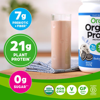 Orgain Organic Vegan Protein Powder, Cookies and Cream - 21g Plant Based Protein OrgainBuy Supplements Australia