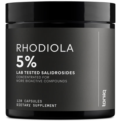 Toniiq Triple-Strength 600mg Rhodiola Rosea - 120 Capsules - 5% Salidroside Concentrated Extract - Highly Purified and Bioavailable Toniiq buy supplements Au
