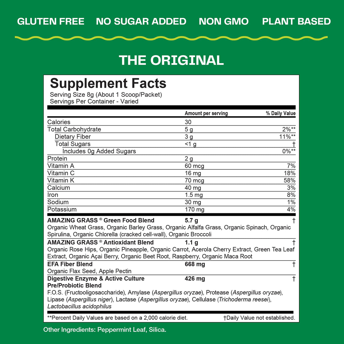 Amazing Grass Greens Blend Superfood: Super Greens Powder Smoothie