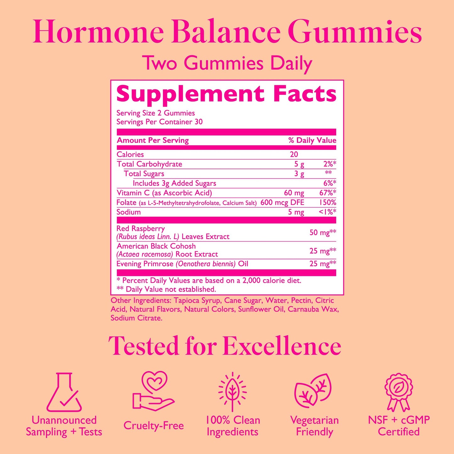 Amy Suzanne Hormone Balance Gummies for Women - Hormone Harmony for Mood, Energy, Bloating - Hormonal PMS, Perimenopause & Menopause Support - Red Raspberry Leaf & Black Cohosh - 60 Gummy Supplements Amy SuzanneBuy Supplements Australia
