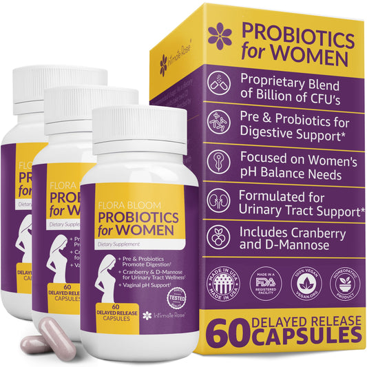 Probiotics for Women- 3 Pack(180 Capsules) - Ultimate Flora Bloom Probiotic Supplement for Women