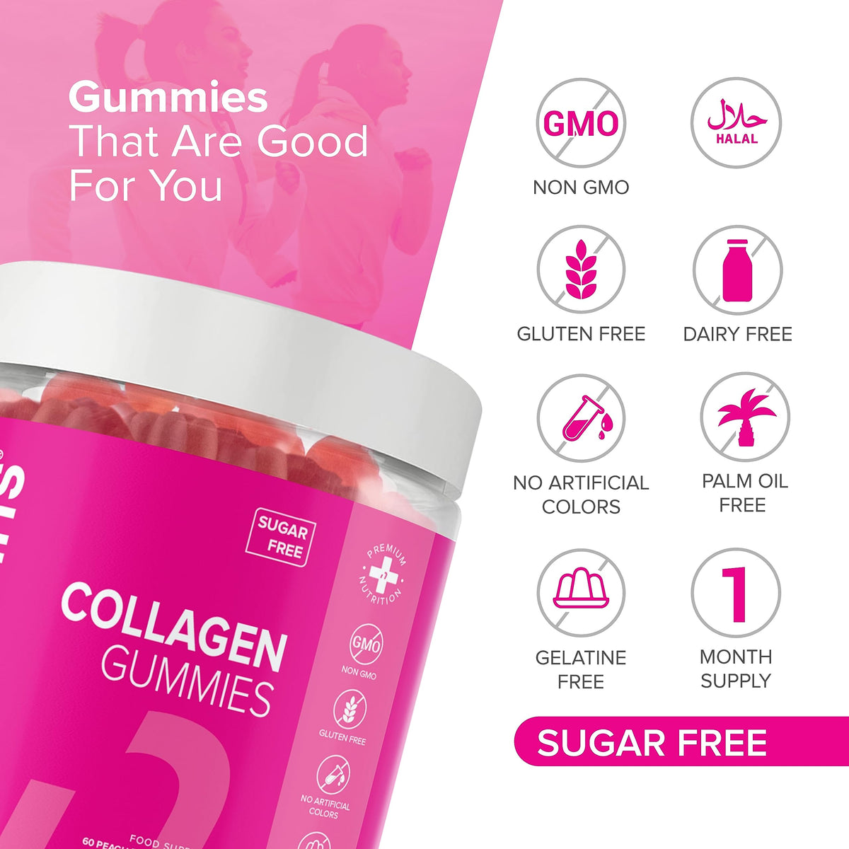 Collagen Gummies - Sugar Free Marine Collagen Gummies - Superior Type 1 Hydrolysed Collagen novominsBuy Supplements Australia