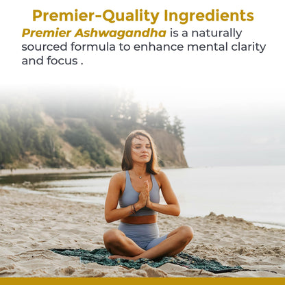 Premier Research Labs Premier Ashwagandha - Pure Supplement for Women & Men with Organic Ashwagandha Root, Herbal Pills for Stress & Sleep Support, Fermented for Absorption - 120 Plant-Based Capsules Premier Research LabsBuy Supplements Australia