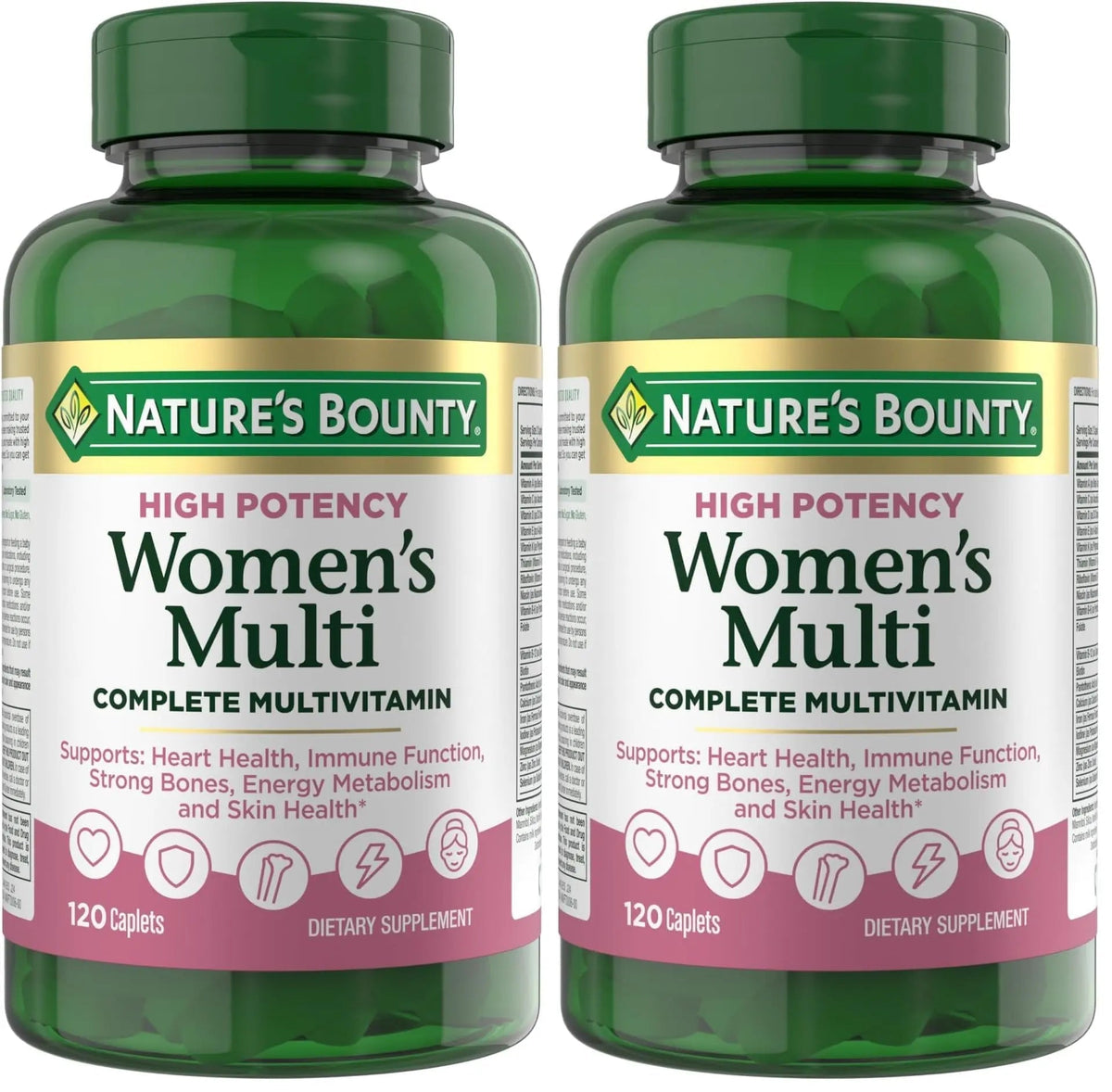 Nature's Bounty High Potency Women’s Complete Multivitamin, Daily Vitamin with Vitamin C, Supports Heart Health & Immune Function Nature's Bounty