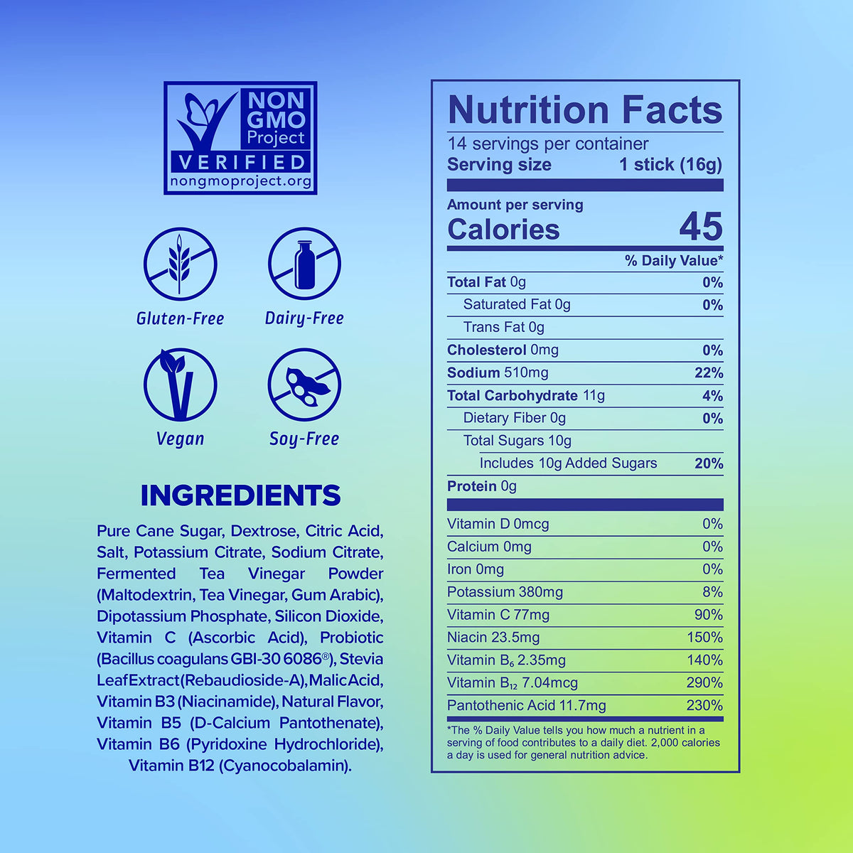 Liquid I.V. Hydration Multiplier + Probiotic Kombucha - Tart Green Apple - Hydration Powder Liquid I.V.Buy Supplements Australia