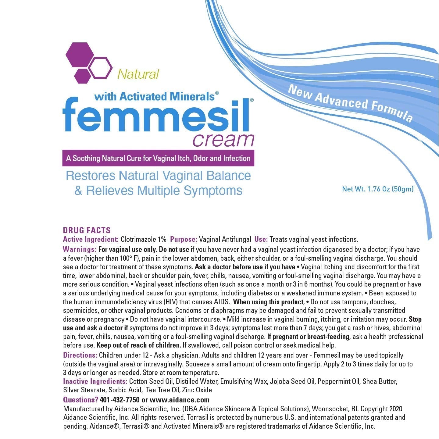 Femmesil Feminine Care Vaginal Health Antifungal Cream for Relief from Yeast Infection, Vaginal Itch & Irritation AidanceBuy Supplements Australia