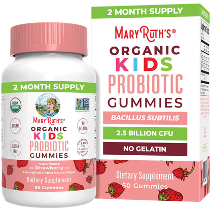 MaryRuth Organics Kids Probiotics for Digestive Health | USDA Probiotic Gummies | 2 Month Supply | Kids Probiotics | Immune Support | Gut Health Supplement | Vegan | Non-GMO | Gluten Free | 60 Count MARYRUTH'SBuy Supplements Australia