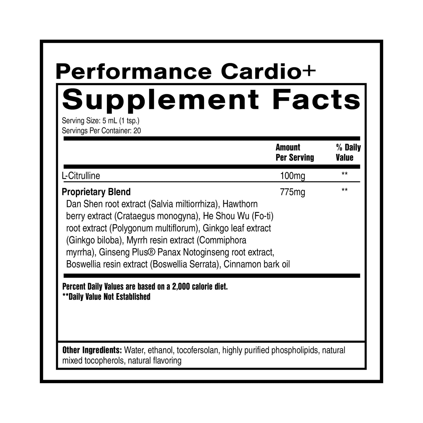 Quicksilver Scientific Performance Cardio+ - Herbal Supplement to Support Blood Circulation & Brain Health - Cardiovascular Supplement with Hawthorn Berry + He Shou Wu + Ginseng Extract (3.38 oz) Quicksilver ScientificBuy Supplements Australia
