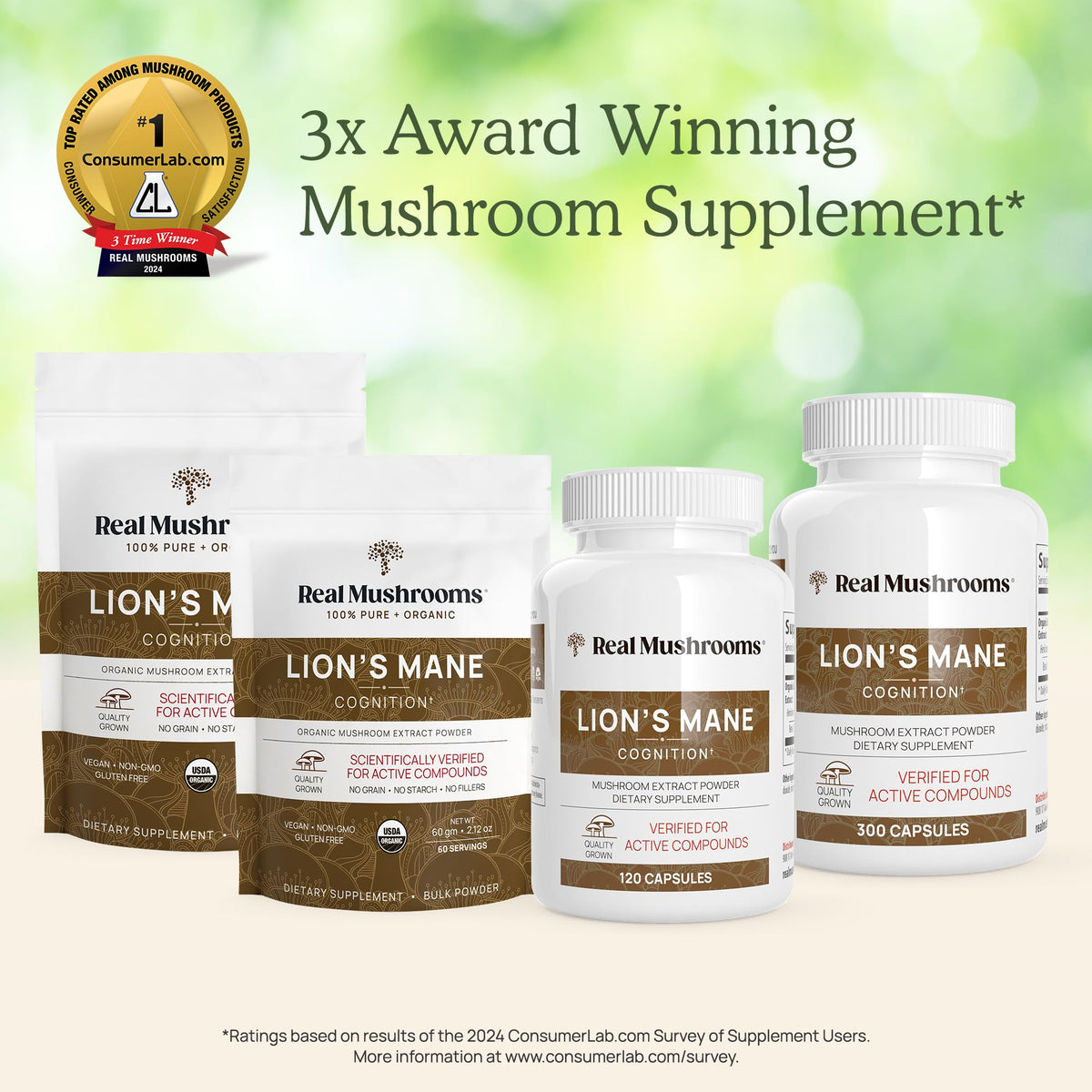 Real Mushrooms Lion’s Mane Powder - Organic Lions Mane Mushroom Extract Real MushroomsBuy Supplements Australia