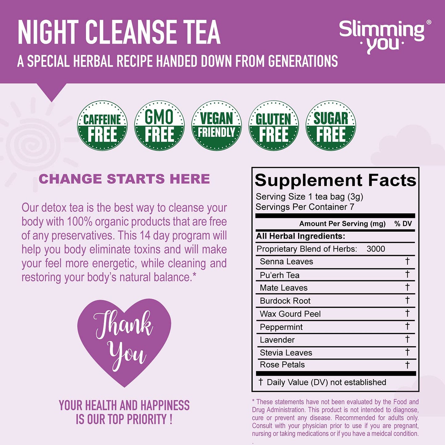 TAOISTEA 14 Day Detox Tea for Weight Loss, Body Cleanse, Metabolism Boost - Morning TAOISTEABuy Supplements Australia