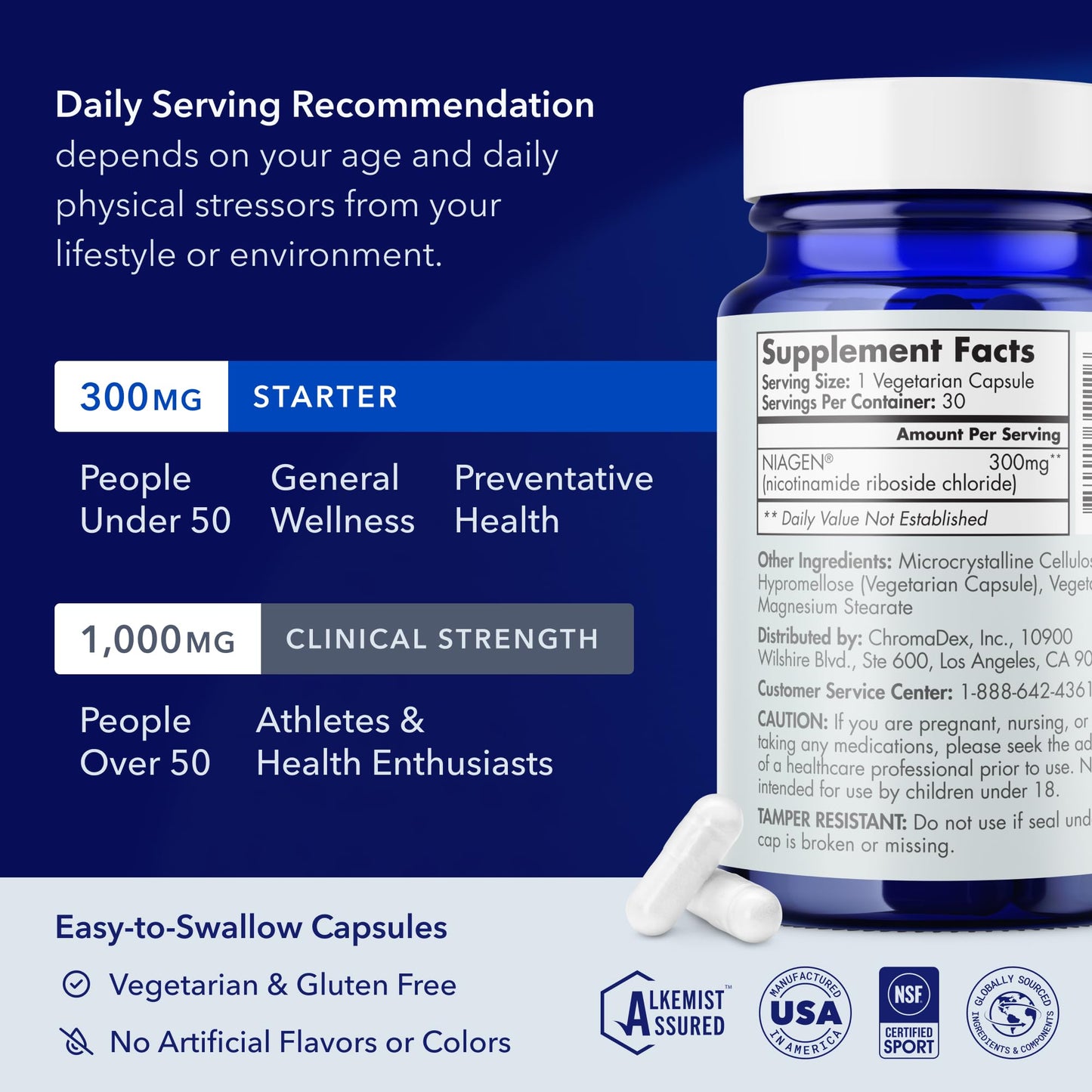 TRU NIAGEN Patented NAD Supplement for Brain Function, Anti Aging & Cell Regeneration, 300mg Niagen, 30 Servings | Supports Cellular Energy, Muscle | Nicotinamide Riboside (NR) Take 1 Daily | 1 Bottle TRU NIAGEN buy supplements Au