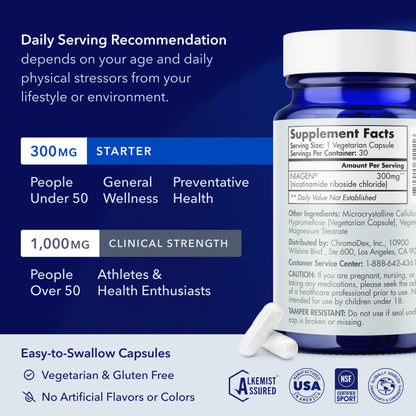 TRU NIAGEN Patented NAD Supplement for Brain Function, Anti Aging & Cell Regeneration, 300mg Niagen, 30 Servings | Supports Cellular Energy, Muscle | Nicotinamide Riboside (NR) Take 1 Daily | 1 Bottle TRU NIAGEN buy supplements Au