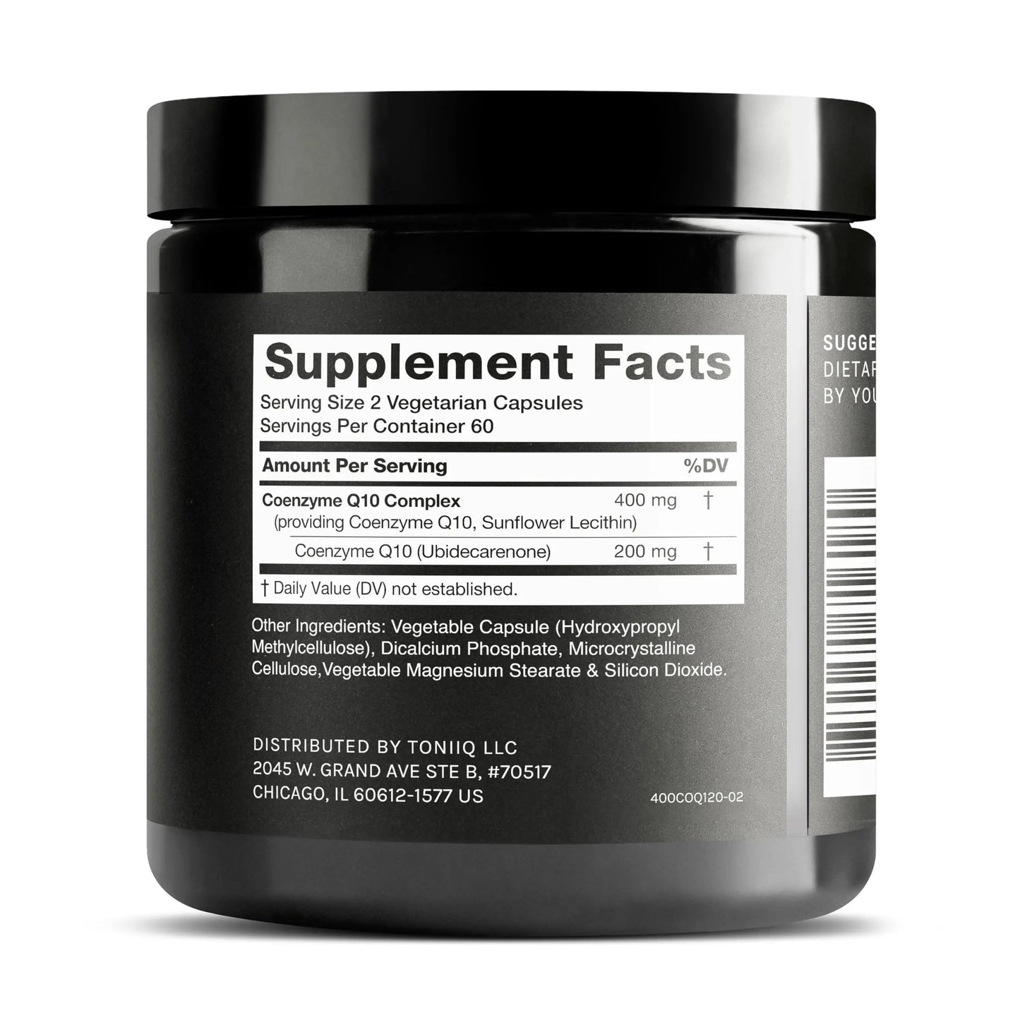 Toniiq CoQ10 400mg Extra Strength - Ultra High Purity - Liposomal for Superior Absorption - 98% Purified - Third-Party Tested, 120 Veggie Capsules Toniiq buy supplements Au