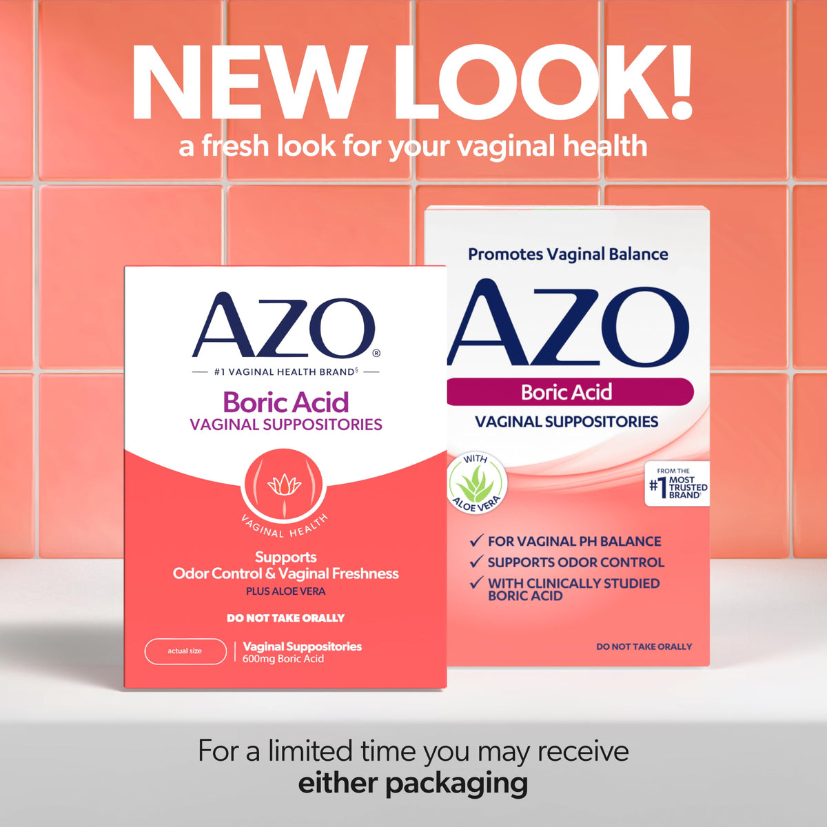 AZO® Boric Acid Vaginal Suppositories for Women, Helps Support Odor Control with Clinically Studied Boric Acid, Non-GMO, 30 Count AZOBuy Supplements Australia