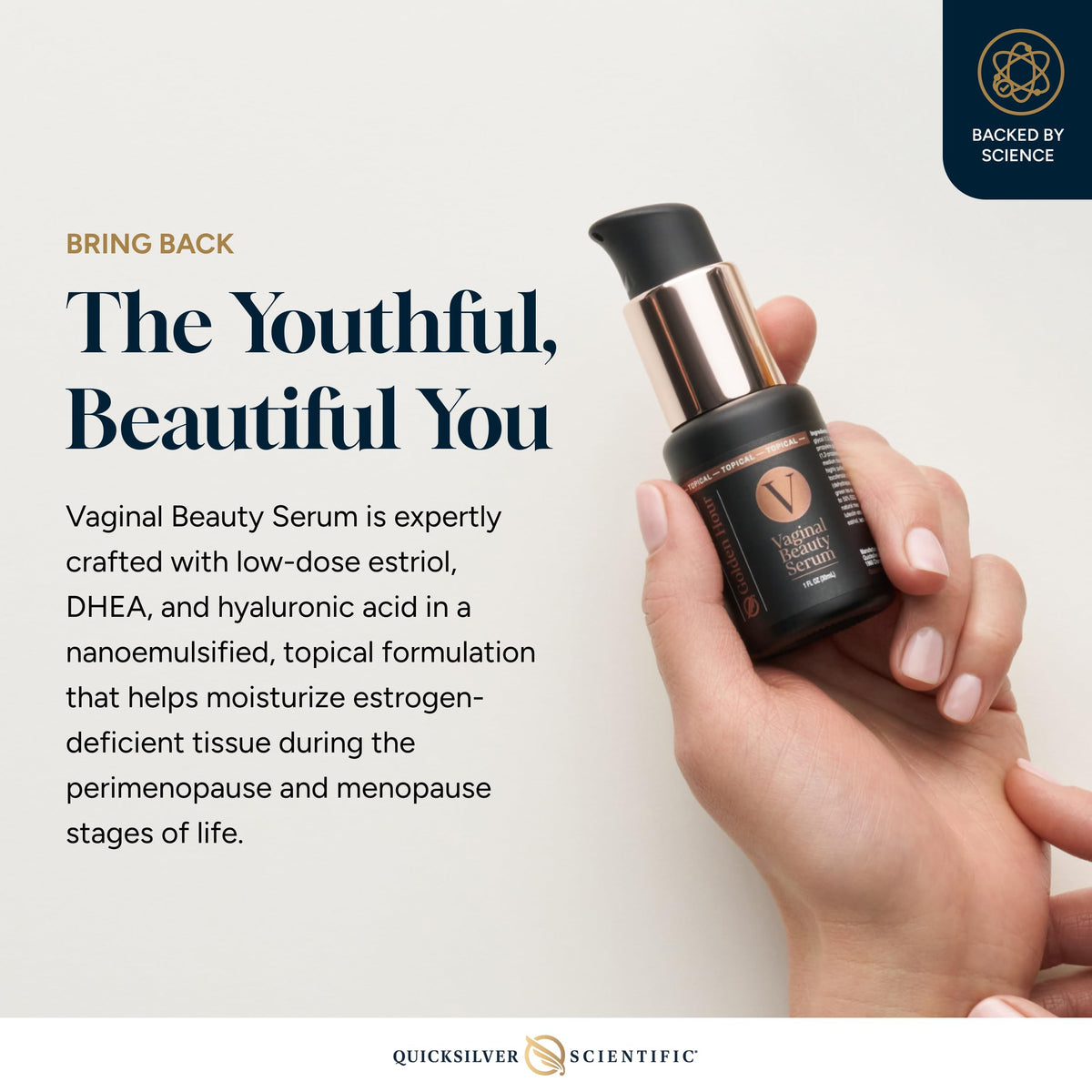 Quicksilver Scientific Vaginal Beauty Serum 1 fl oz (30ml) Quicksilver ScientificBuy Supplements Australia
