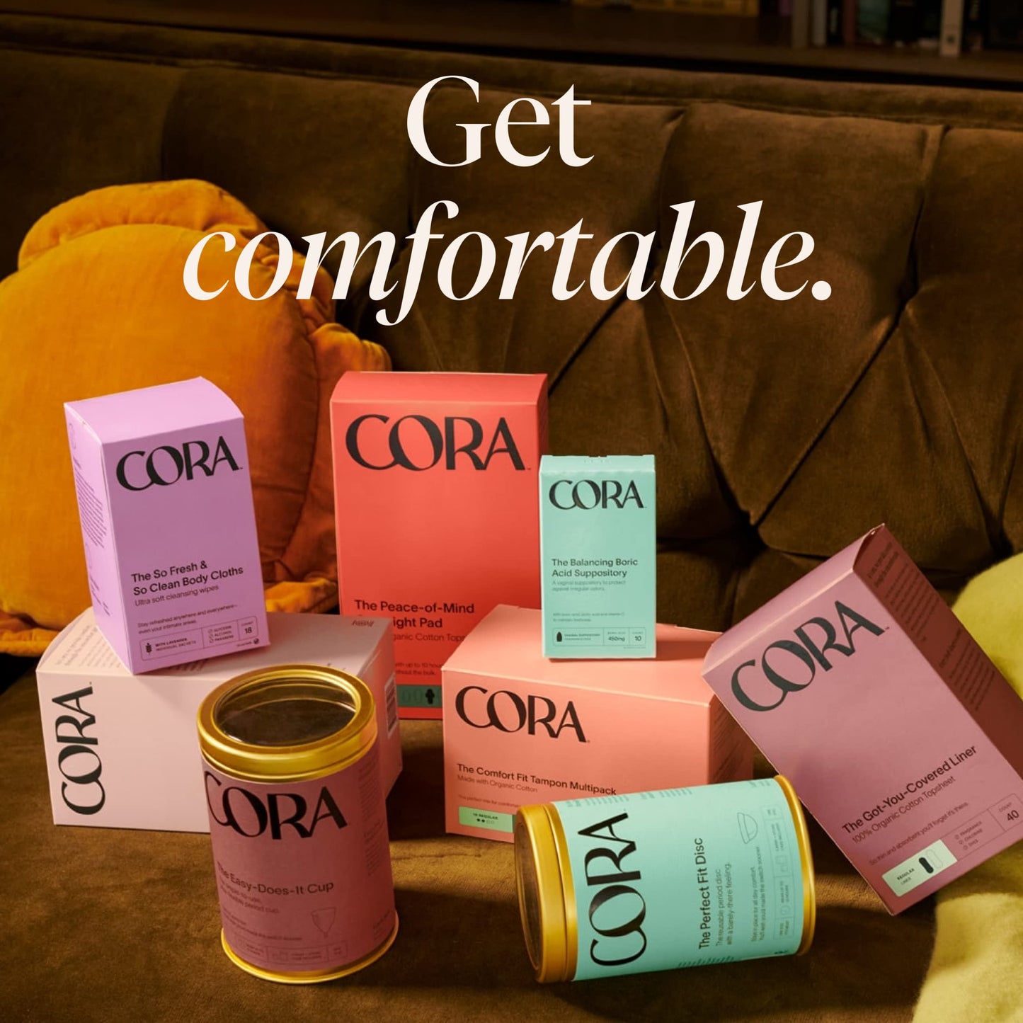 Cora 100% Organic Cotton Non-Applicator Tampons | Ultra-Absorbent, Unscented, Natural, Non-Toxic CoraBuy Supplements Australia