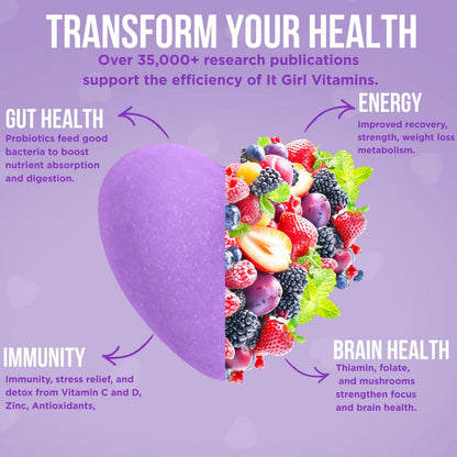 Gut Health Cleanse Detox Gummies for Women & Teens – Probiotics, Prebiotics, Digestive Enzymes & Superfoods Greens Blend – Vegan Daily Digestive Supplement for Bloating Relief, Debloat & Gut Wellness It Girl VitaminsBuy Supplements Australia
