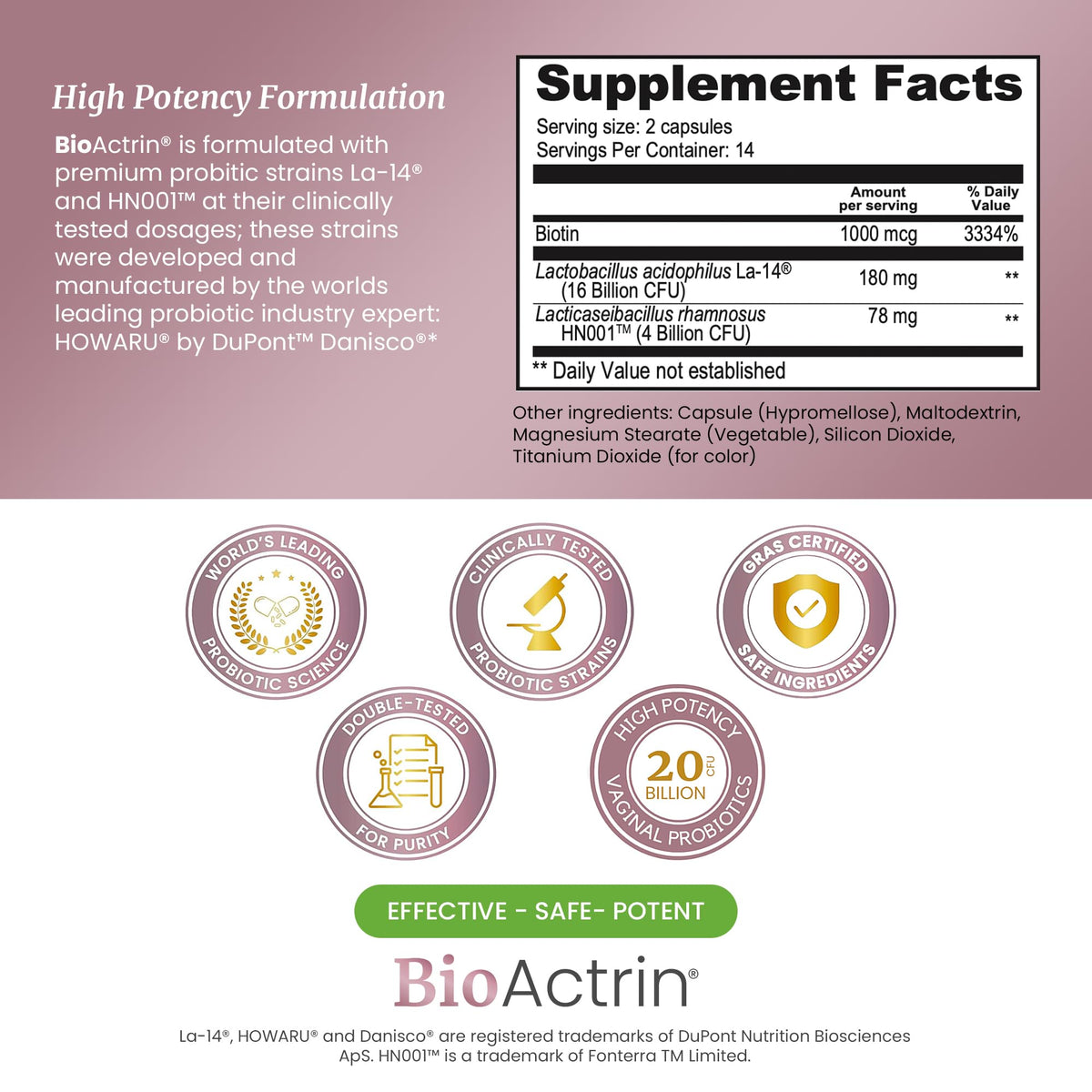 Bioactrin Vaginal Probiotics for Women - Formulated Bacterial Vaginosis Treatment, Yeast Infection SIGNIFY NATUREBuy Supplements Australia