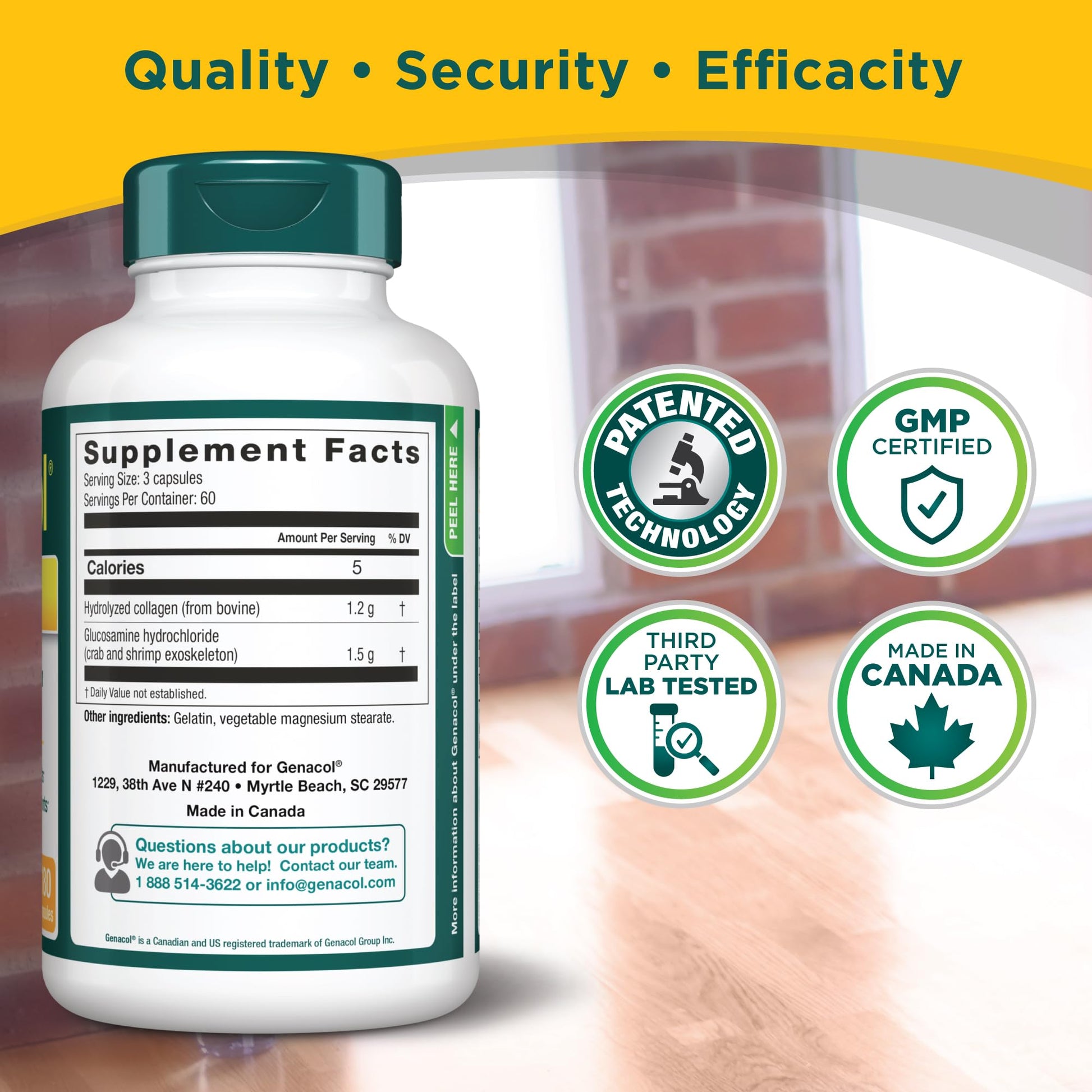 Genacol Plus – Glucosamine and Collagen Joint Supplement, Lubricates, Protects and Maintains Heathy Joints, Relieves Joint Discomfort Plus, 180 Capsules (60-Day Supply) GenacolBuy Supplements Australia