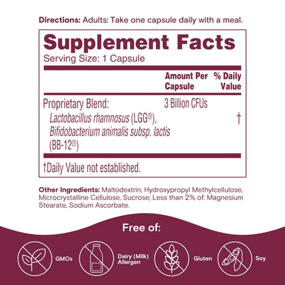 Phillips' Colon Health Daily Probiotic Capsules, 4-in-1 Symptom Defense to help defend against Occasional Gas, Bloating, Constipation, and Diarrhea, Daily Supplement, 60 Count Phillips'Buy Supplements Australia