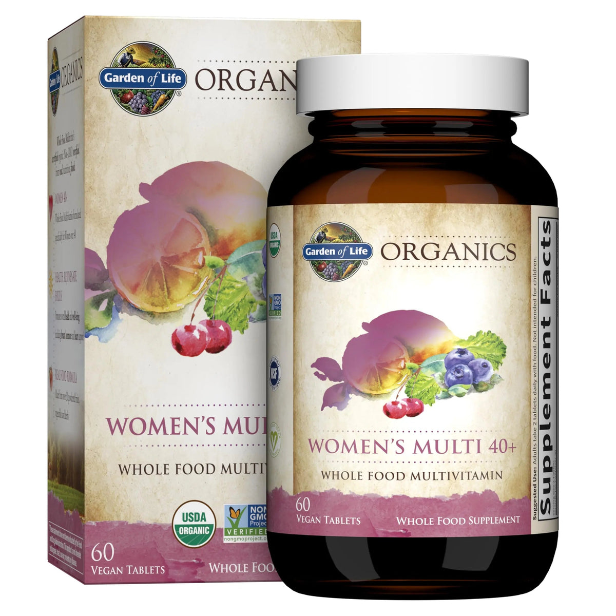 Garden of Life Organics Vitamins for Women 40+ - 60 Tablets and Once Daily Multi - 30 Tablets Garden of LifeBuy Supplements Australia