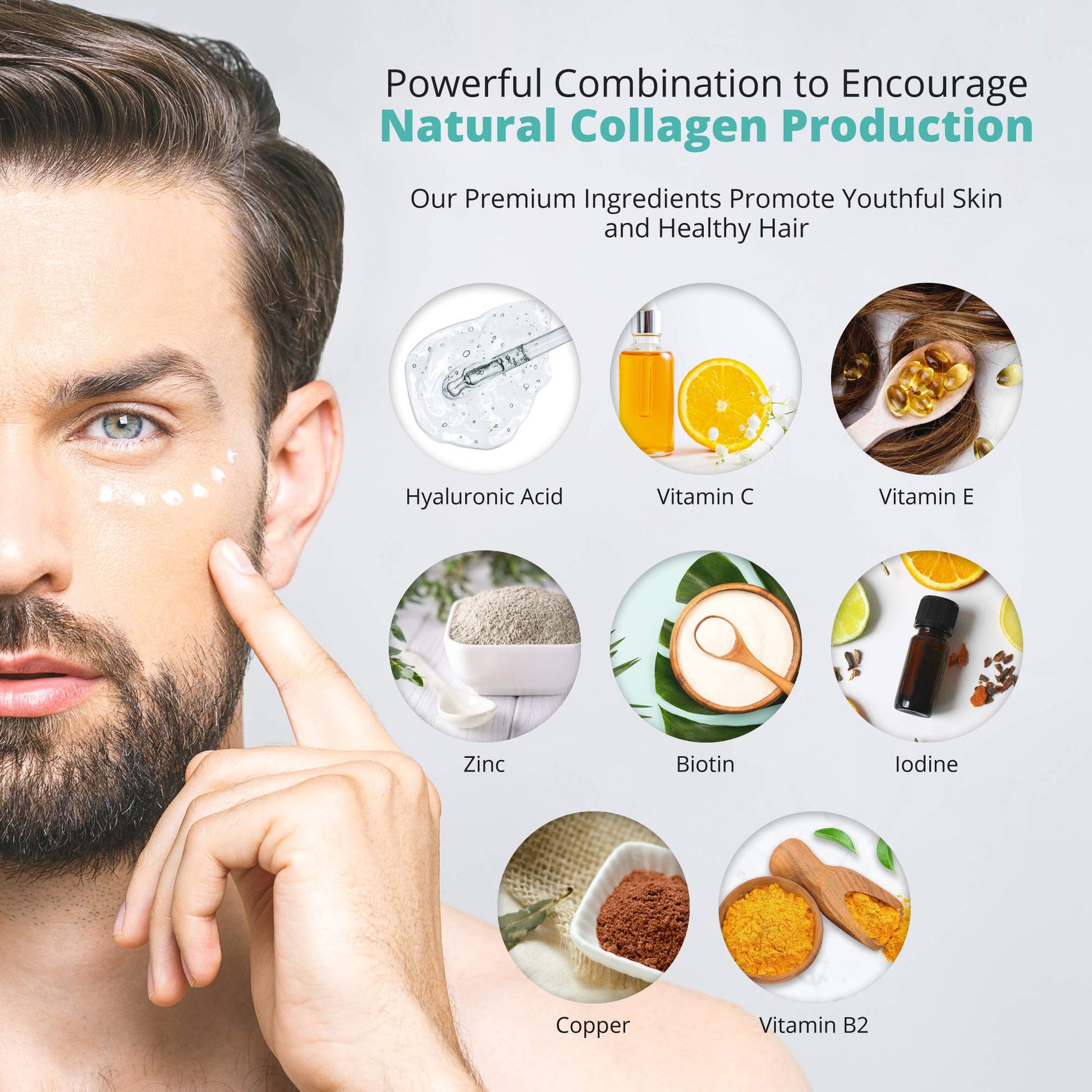Marine Collagen Capsules 1000mg - 120 Capsules - 9 Powerful Skin Supporting Nutrients VitaBrightBuy Supplements Australia
