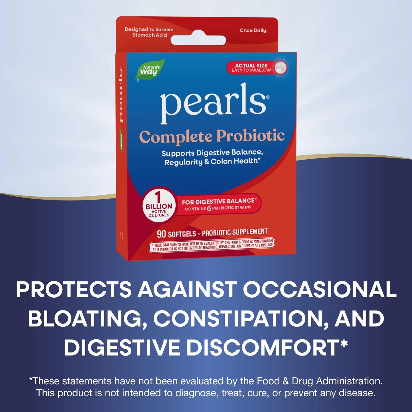 Nature's Way Probiotic Pearls Complete, 1 Billion Live Cultures, 90 Softgels Nature's WayBuy Supplements Australia