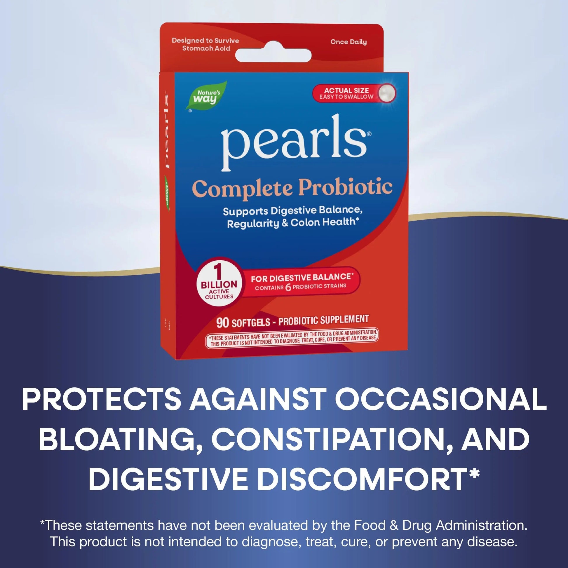 Nature's Way Probiotic Pearls Complete, 1 Billion Live Cultures, 90 Softgels Nature's WayBuy Supplements Australia