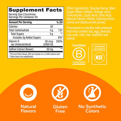 OLLY Fiber Gummy Rings, 5g Prebiotic Fiber, FOS (Fructo-oligosaccharides), Digestive OLLYBuy Supplements Australia